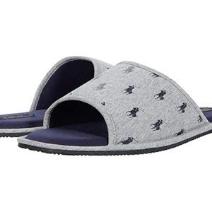 NIB POLO‎ RALPH LAUREN WOMEN'S SCUFF LOGO SLIPPERS